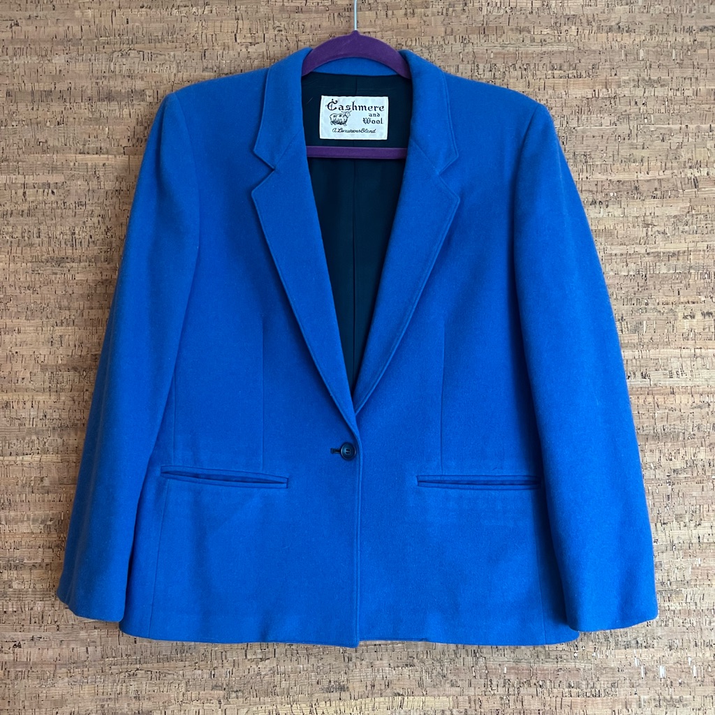 Cashmere And Wool Vintage Blazer